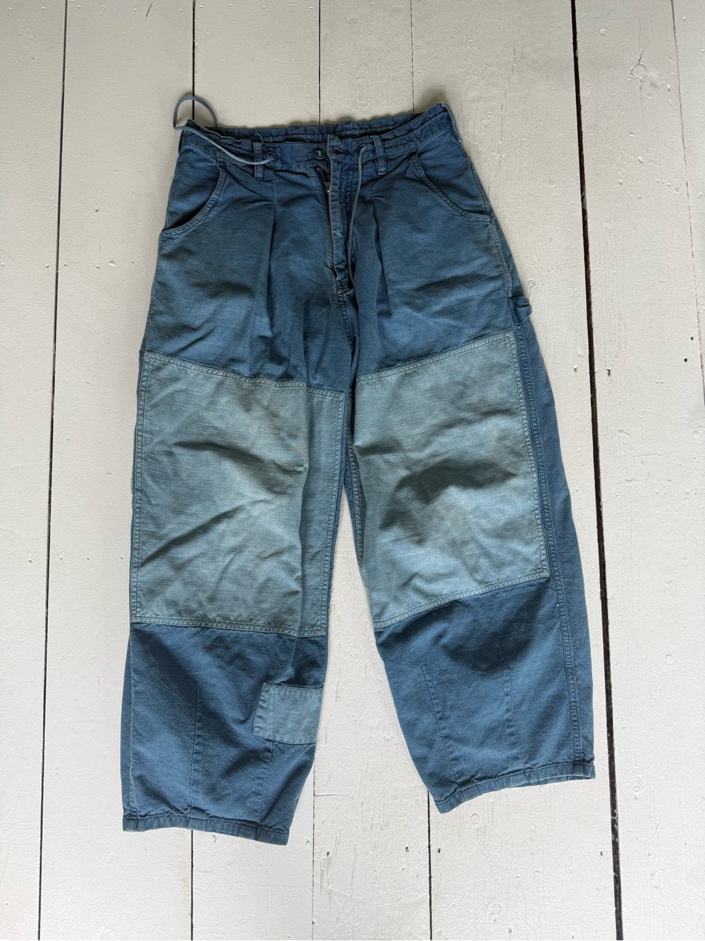 Story mfg  - Indigo Patchwork Carpenter Pants -